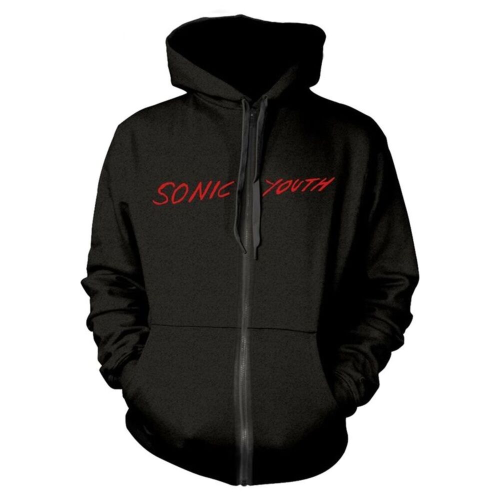 Sonic Youth Unisex Adult Goo Album Cover Full Zip Hoodie / Black
